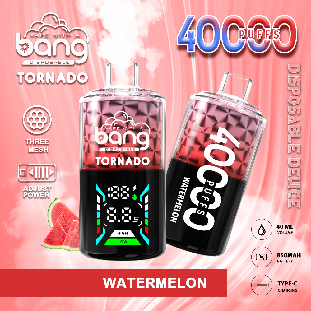Bang Tornado 40000 40K Puffs Large Smoke LED Display Disposable Vape product image