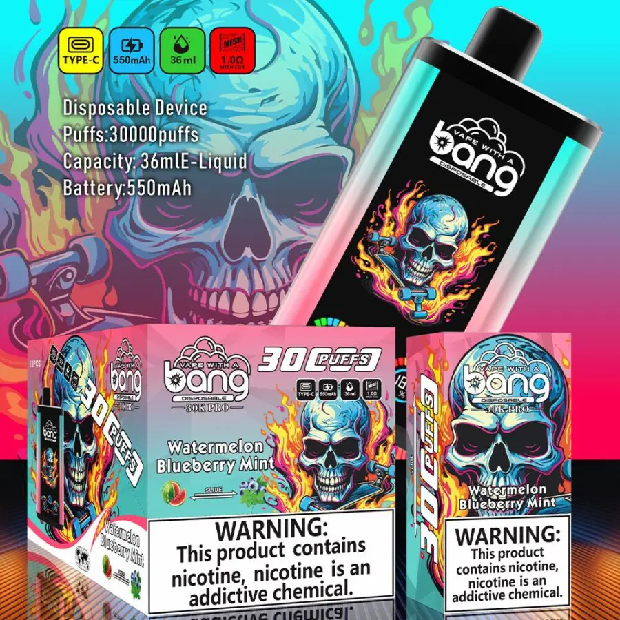 Bang 30K PRO 30000 Puffs Newest Dual Flavor LED Disposable Vape(Box of 3) product image