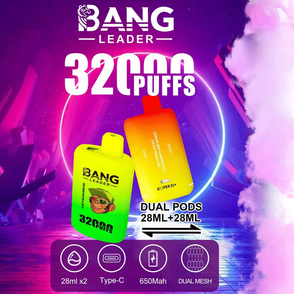 Bang Leader 32000 32k Puffs 0% 2% 3% 5% Nicotine Double Taste Disposable Vape product image
