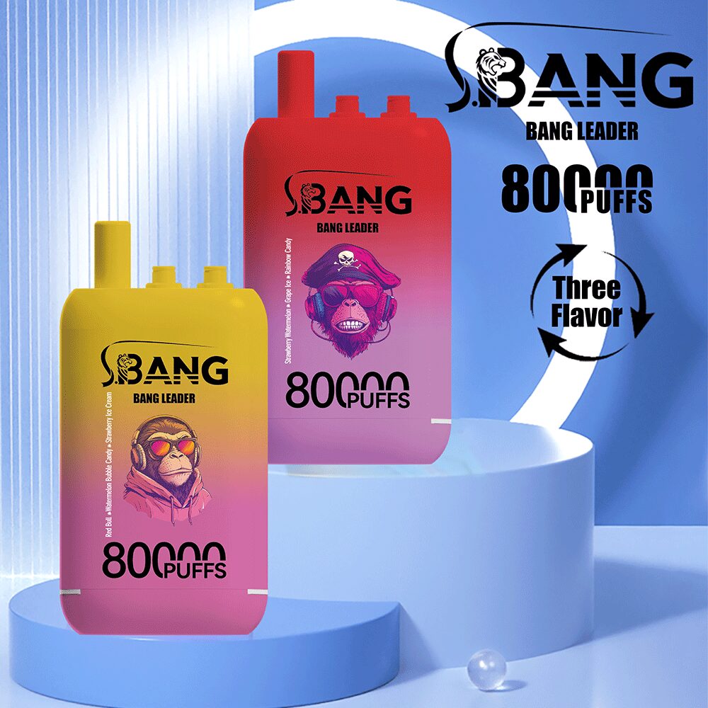 Bang Leader 80000 80K Puffs 3 in 1 Flavors Newest Original Rechargeable Disposable Vape(Box of 3) product image