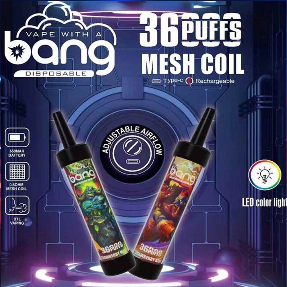 Bang 36000 36K Puffs 0% 2% 3% 5% Nicotine Latest Original Disposable Vape Pen(Box of 3) product image